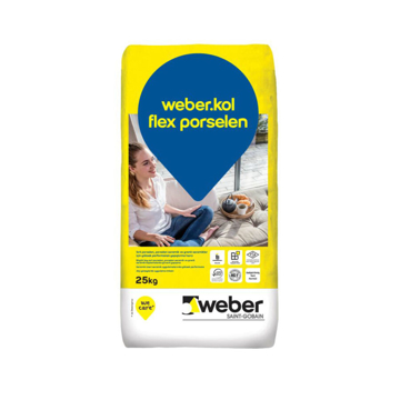 Picture of წებოცემენტი 25 კგ - WEBER KOL FLEX PORSELEN GREY 25 KG