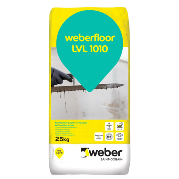 Picture of დასასხმელი თვითსწორებადი იატაკი 25 კგ - WEBER FLOOR LVL-1010