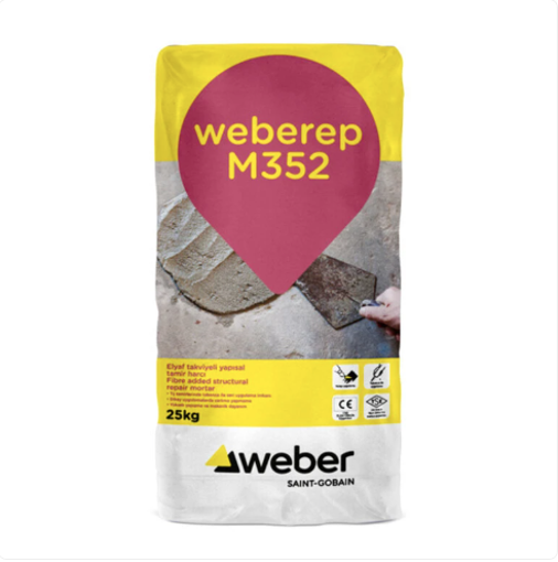 Picture of სტრუქტურული სარემონტო დუღაბი  Weber.rep M 352 -25კგ  (5 მმ-50 მმ)